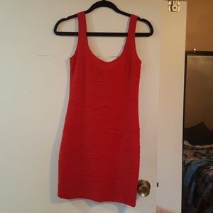Red stretchy dress